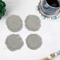 thumbnail image 4 of 4 PC Round Macrame Coaster, 4 of 5