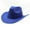 Royal blue, variant on Cowboy Hat Wide Brim Knight Hat for Disco House Cocktail Parties Vacation Simple for Comedian Actor