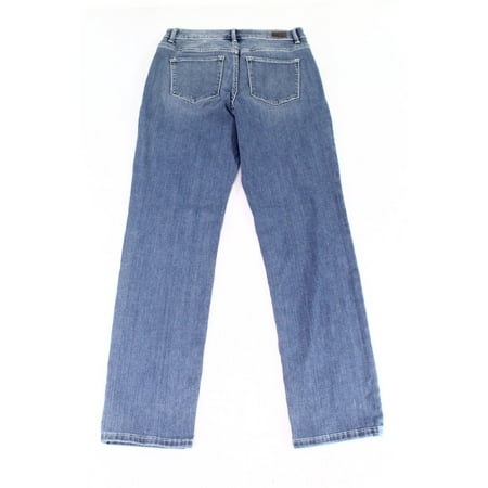 Lee - Womens Jeans Petite High-Rise Straight-Leg Stretch 6 - Walmart ...