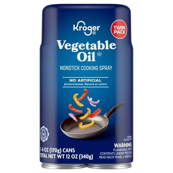 KR Vegetable Oil Cooking Spray Twin Pack - 2 pk / 6 oz