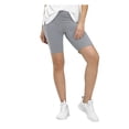 thumbnail image 1 of HUE Essentials Womens High-Rise Bike Shorts Granite Grey X-Small 0-2, 1 of 2