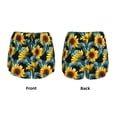 thumbnail image 3 of Salouo Blue Batterflies Sunflower Print Women's 2 in 1 Running Shorts Double-Layer Shorts Athletic Workout Gym Yoga Shorts Running Shorts for Women-X-Large, 3 of 7