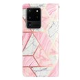 thumbnail image 3 of Nalacover Wallet Case for Samsung Galaxy S20 Ultra with Painting Pattern PU Leather Magnetic Kickstand Flip Folio Cover, Card Slots Holder Soft Silicone Shockproof Protective Case, Pink Marble, 3 of 8