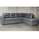 thumbnail image 1 of Sala Esquinera de Piel Genuina Sofá y Cheise Long ConfortoPiel Verona Gris Oxford, 1 of 7