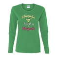 thumbnail image 2 of Wild Bobby, Mamacita Needs a Margarita Mother's Day Womens Graphic Long Sleeve Tee, Kelly, XX-Large, 2 of 6