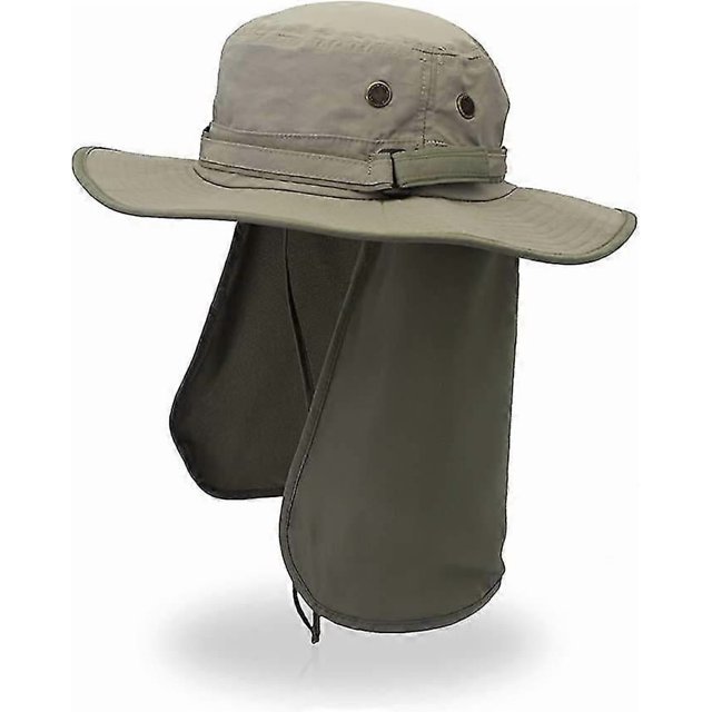 Fisherman Hat for Men Wide Eaves Fishing Hat Anti UV Hood in Summer Cap with Neck Protection A Multipurpose Hat That Can Be Packed in a Neck Warmer
