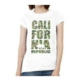 thumbnail image 1 of T-Shirt à Manches Courtes Camouflage California Republic pour Femmes - Blanc - Petit, 1 of 1