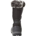 thumbnail image 3 of Kamik Momentum Black Pull On Rounded Toe Waterproof Fur Trim Ankle Snow Boots (Black, 8), 3 of 6
