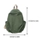 thumbnail image 2 of Mochila De Libro Simple Unisex Mochila De Lona De Color Sólido Mochila De Viaje Informal Correa Ajustable Mochila Informal Mochila para Adolescentes, 2 of 9