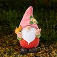 thumbnail image 2 of nvzhuang Solar Light Garden Statues Cute Standing Gnome Figurines Yard Sculpture for Patio Lawn Outdoor Decoration, 2 of 6