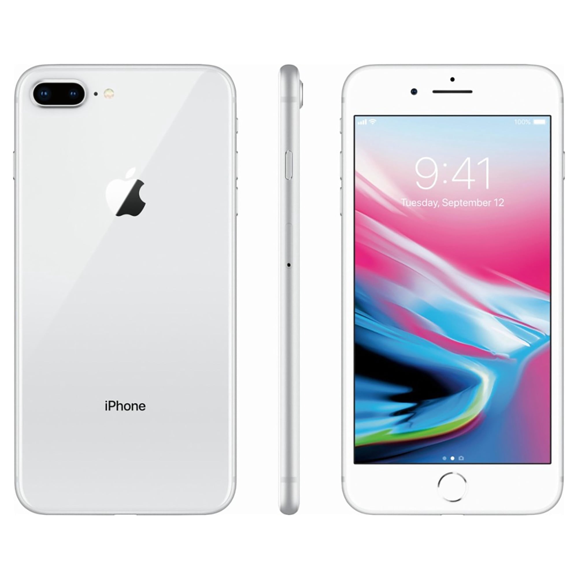 Restored Apple iPhone 8 Plus - Fully Unlocked - 256 GB Silver