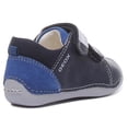 thumbnail image 3 of Geox B Tutim B.B Infants 2 Strap Sneakers In Navy Size 4, 3 of 6