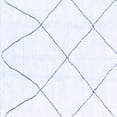thumbnail image 1 of Ahgly Company Machine Washable Indoor Square Solid Blue Modern Area Rugs, 5' Square, 1 of 4