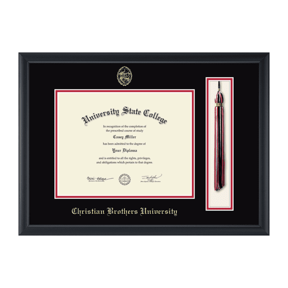 Framerly - CBU Tassel Diploma Frame In Black Moulding