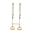 thumbnail image 3 of Barra de trapecio con anillos colgantes para entrenamiento de fuerza, uso en interiores y exteriores Naranja, 3 of 8