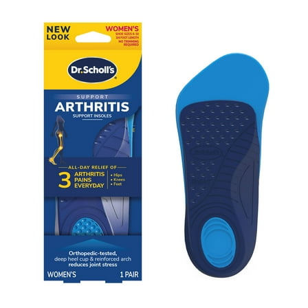Dr. Scholl's Arthritis Insoles Women's Foot Arch Supports (1 Pair, Sizes 6-11)