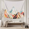 thumbnail image 5 of Mountains Grey Large Tapestry for Bedroom Wall Hanging Tapestry,Coloured Multi Abstract Modern Painting Ceiling Backdrop Tapestries Poster Blanket Wall Decor for Teens Room Living Room 100" x 59", 5 of 8
