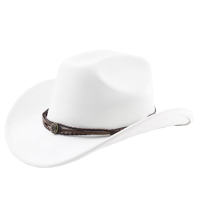 Functional Western Cowboy Hat for Outdoor Adventures with Curved Brim Lightweight Travel Accessory