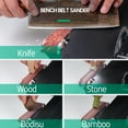 thumbnail image 4 of 150W Bench Saw and Belt Sander Variable Speed Circular Table Saw 30mm Cutting Depth DIY Benchtop Sanding Machine with 10 Sanding Belts for Wood Stone Metal, 4 of 7
