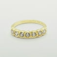 thumbnail image 5 of LBG British Made 14k Yellow Gold Cubic Zirconia Womens Eternity Ring - 33 size options - Size 11.25, 5 of 7