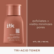 ITK Tri-Acid Toner Face Exfoliator + Dark Spot Corrector with Salicylic Acid + Niacinamide, 5 oz