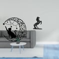 thumbnail image 2 of Escultura de metal para decoración de pared, diseño de gato y caballo, con diseño de y , ideal como adorno para dormitorio, paisaje, re, 2 of 8