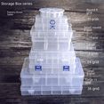 thumbnail image 1 of Caja de almacenamiento de escritorio con 10, 15 y 24 botones transparentes para accesorios de pesca, joyería y cosméticos, 1 of 5