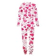 thumbnail image 4 of JGGSPWM 2 Piece Valentines Sweatsuits for Women Casual Active Wear Outfit Jogger Set CuteHeart Print Spring Fashion 2024 Matching Pajama Pjs Lounge Wear Pink S, 4 of 6