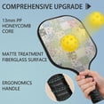 thumbnail image 2 of Pickleball Paddles Set,Pioneer Flower Floral Print Pattern Fiberglass Surface Pickleball Racket Set with 2 Indoor Outdoor Pickleball Balls and Pickleball Bag,Pickle-ball Equipment, 2 of 6