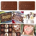 thumbnail image 5 of Silicone Letter Mold And Number Chocolate Molds With Happy Birthday Cake Decorations Symbols 2pcs, 5 of 5