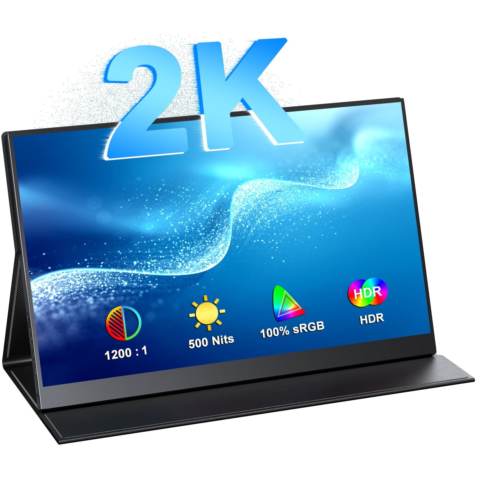 UPERFECT 16" 2K Portable Monitor 2560*1600 QHD 100 sRGB 500Nits