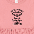 thumbnail image 4 of Inktastic Handpicked for Earth by My Great Grandpa in Heaven Girls Baby Dress, 4 of 5
