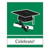 Club Pack of 75 School Colors Emerald Green Graduation Paper Invitation Card 5"