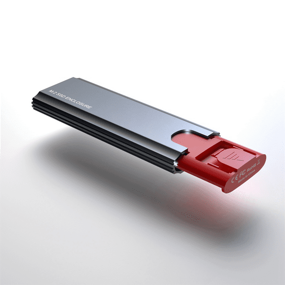 2X M2 SSD Case M.2 to USB 3.1 Gen 2 10Gbps NVMe SSD Enclosure for NVMe PCIE M Key/(B+M) Key SSD Hard Disk,M2 SSD Case AC