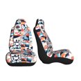 thumbnail image 4 of Car Seat Covers Are Protected From Dust And Spillage And Elastic Straps Are Easy To Install For Easy Car Suv Truck Delivery Aliceblue Geometric Patterns_4 2 Pcs, 4 of 8
