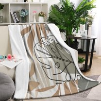 Boho Bohemian Art Blanket,Comfortable Soft Flannel Throw Blanket,All Season,Warm Lightweight Blankets for Sofa Bed Couch Living Room Chair,40"x50"(100x130cm)