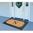 thumbnail image 5 of A1HC Natural Rubber & Coir 24x39 Monogrammed Doormat For Front Door, Anti-Shed Treated Durable Doormat for Outdoor Entrance, Heavy Duty, Low Profile, Easy to Clean, Long Lasting Front Porch Entry Rug, 5 of 7