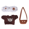 thumbnail image 2 of Suéter de muñeca lavable, suave, bonito disfraz de DIY para muñecas, ropa con banda para el pelo, bolsa para muñecas de 11,8 pulgadas, 2 of 9
