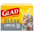 thumbnail image 2 of Glad Clear Garbage Bags - Large 90 Litres -, 2 of 6