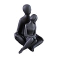 thumbnail image 2 of Couple Figurine Ceramic Lovers Sculpture for Centerpiece Cabinet Home Decor C, 2 of 8