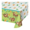 54" x 102" Sloth Party Plastic Tablecover, Pack of 6
