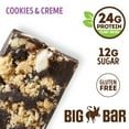 thumbnail image 4 of Cookie-fied Big Bar Cookies & Creme, Plant-Based Protein Bar, Gluten-Free, Vegan and Non-GMO, 12 Count, 4 of 7