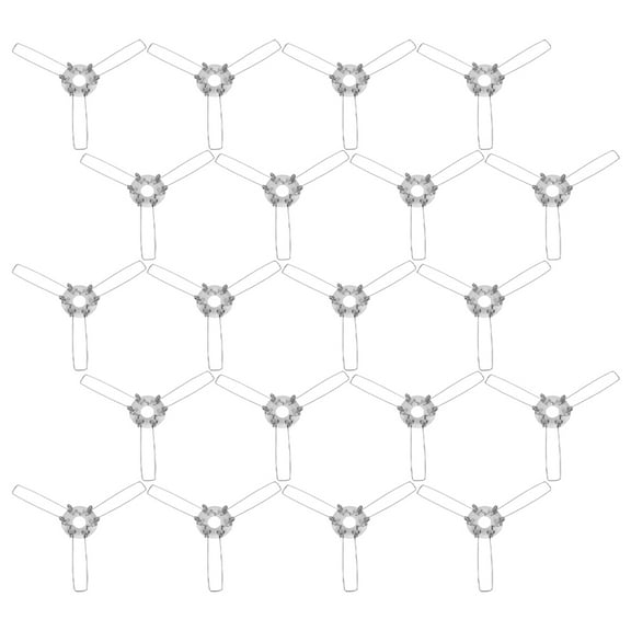 HOMEMAXS 20pcs Lamp Shade Holder 3 Fork Lampshade Spring Clip Lamp Shade Adapter Holder Clip For Pendant Lamps Light Bulb Clip Adapter