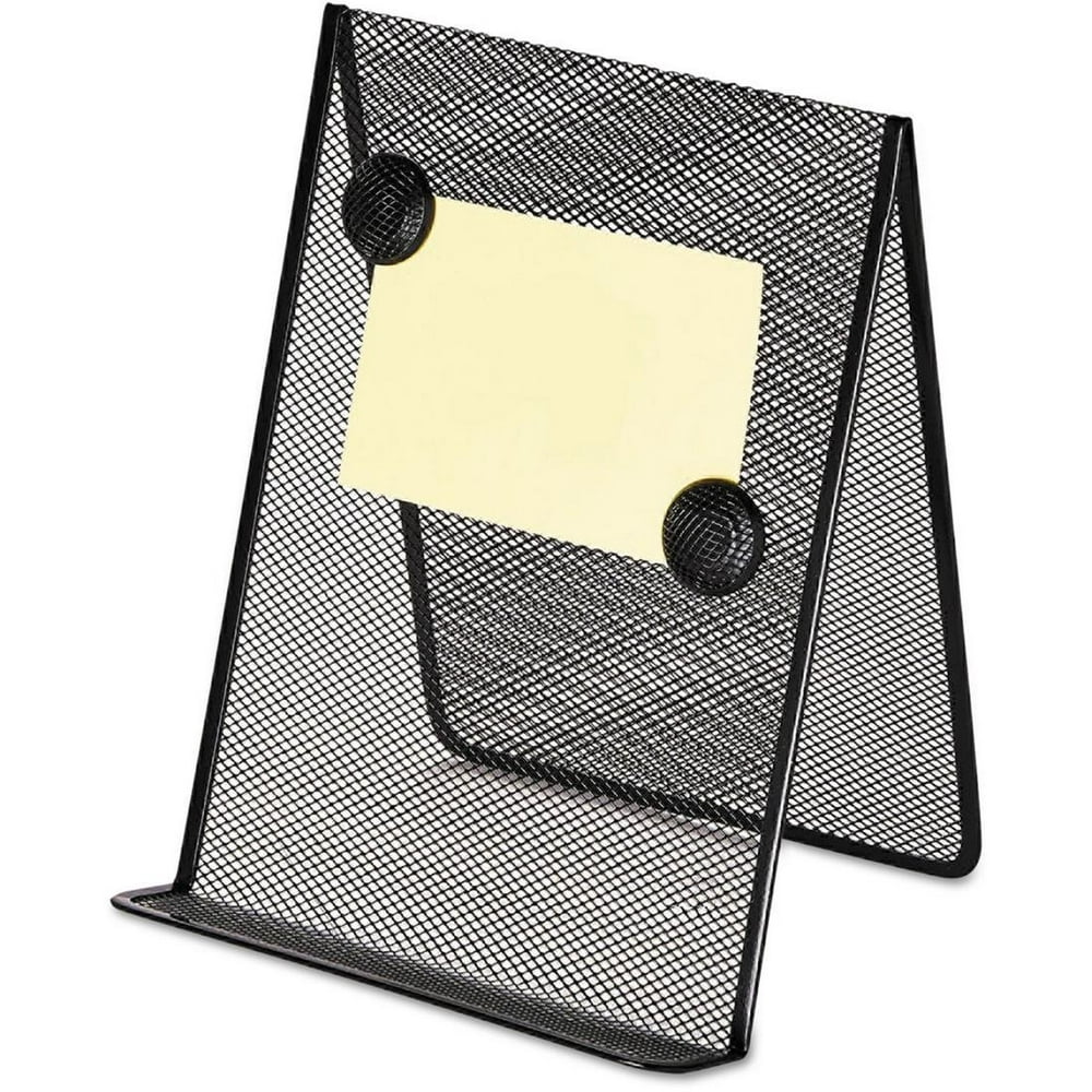 Metal Mesh Document Holder, 9 x 8 x 11 5/8, Free Standing, Black