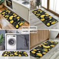 thumbnail image 6 of Yellow Lemon Fruit Slices Black Pattern Kitchen Rug Mat,Kitchen Runner Rugs Non Skid Washable,Decorative Kitchen Floor Mats for Kitchen,Sink,Laundry,17"x47.2", 6 of 7