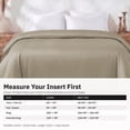 thumbnail image 6 of California Design Den 100% Cotton Duvet Cover Queen Size Only - 400 Thread Count, Soft Sateen, Button Closures & Corner Ties - Taupe, 6 of 8