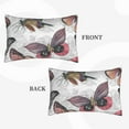 thumbnail image 4 of Naloa Vintage Butterflies Pillowcase, Throw Pillowcase, Wrinkle-Free, Stain-Resistant with Hidden Zipper for Bedroom Sofa - 16"x24", 4 of 9