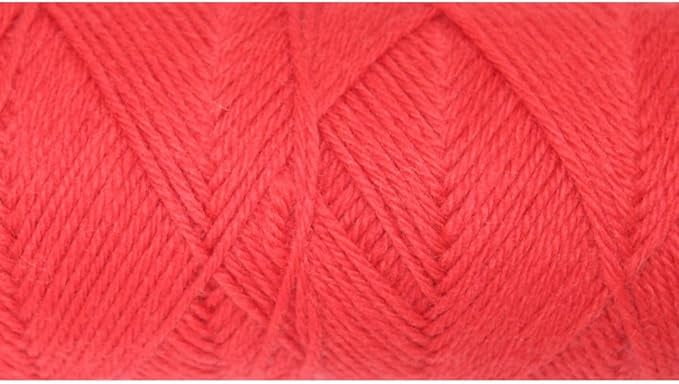 Knnitsilk 100% Merino Wool Yarn-Red| 200+ Yards| 100gx5 Count |500 Grams |Friendly Handcrafted Material for Knitting, Crochet, and & Weaving