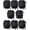 8 Pairs Black, variant on Flat Shoe Laces for Sneakers, Shoelaces for Sneakers, Athletic Shoelaces - 4 Pairs