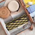 thumbnail image 5 of Hair Tools Storage with Heat Resistant Mat- Yellow and Black Printed Curling Iron Travel Bag/Flat Iron Case for Women, 5 of 8